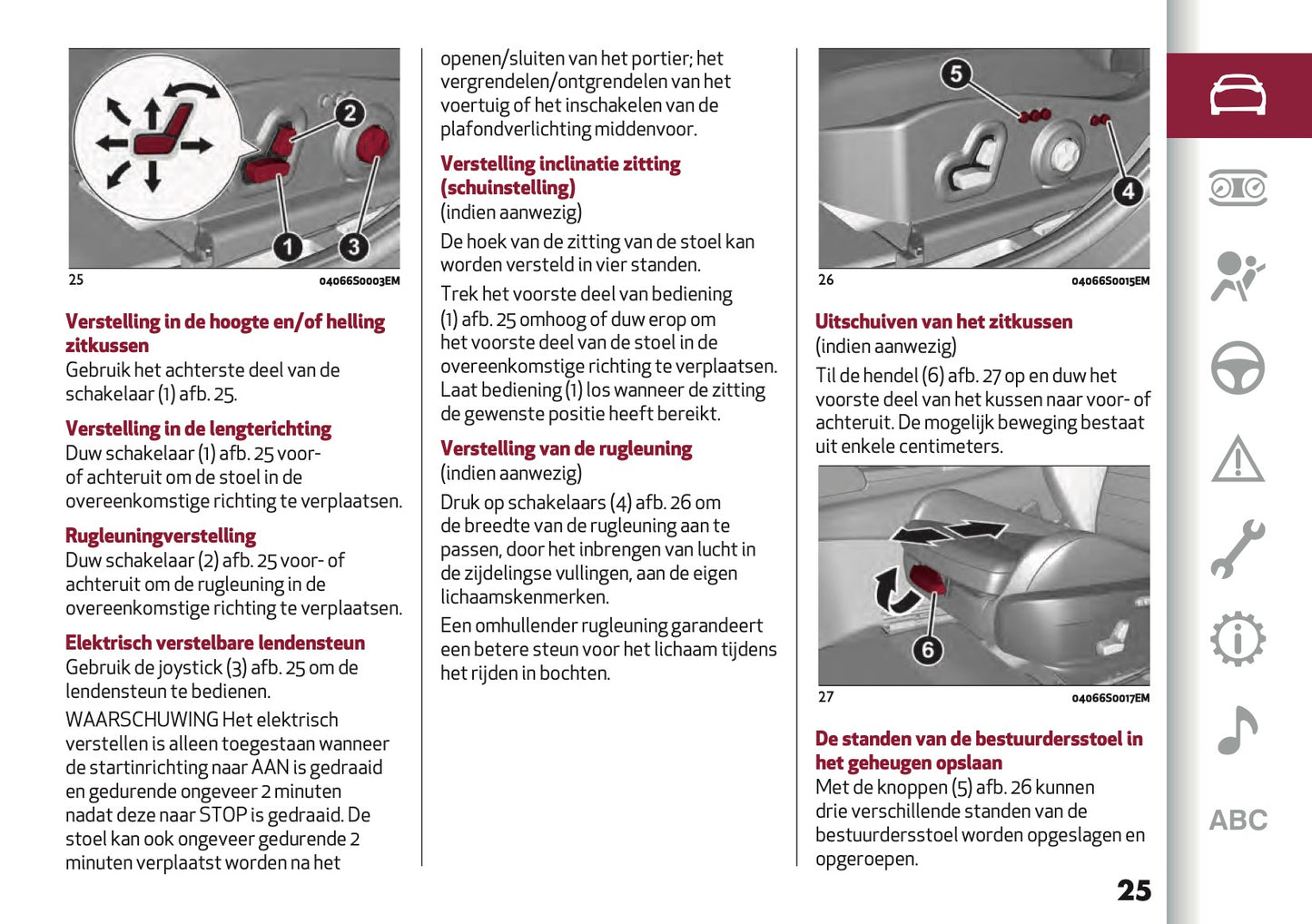 2021-2022 Alfa Romeo Giulia Owner's Manual | Dutch