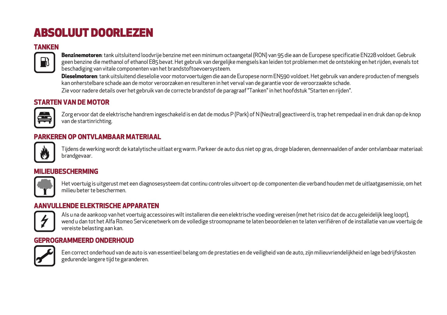 2021-2022 Alfa Romeo Giulia Owner's Manual | Dutch