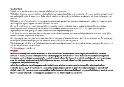 2023 Alfa Romeo Giulia Gebruikershandleiding | Nederlands