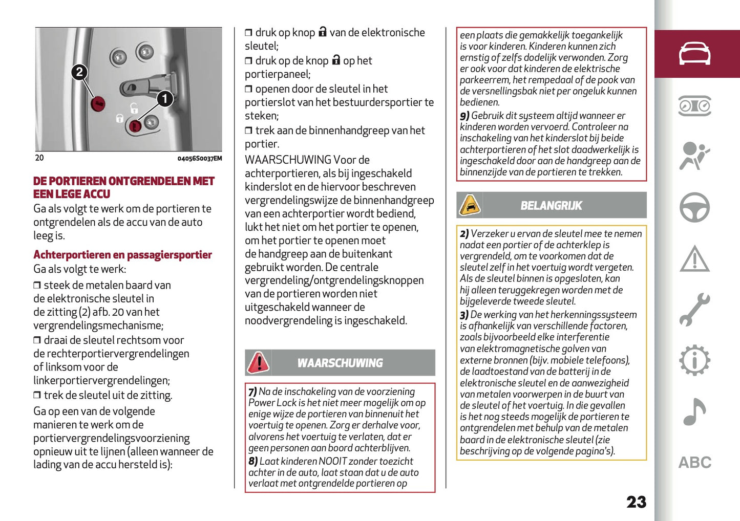 2024-2025 Alfa Romeo Giulia Owner's Manual | Dutch