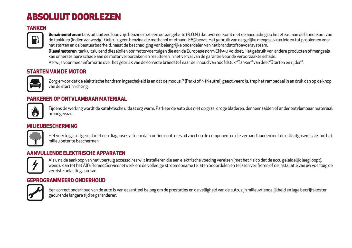 2026 Alfa Romeo Giulia Owner's Manual | Dutch