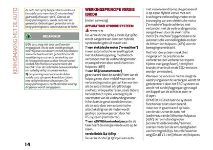 2025 Alfa Romeo Junior Gebruikershandleiding | Nederlands