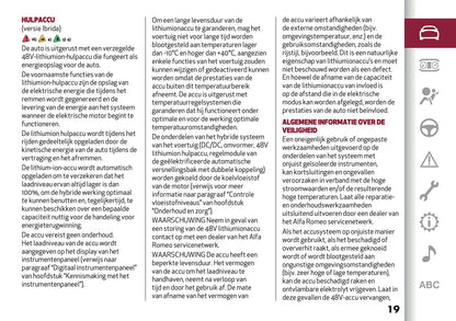 2025 Alfa Romeo Junior Gebruikershandleiding | Nederlands