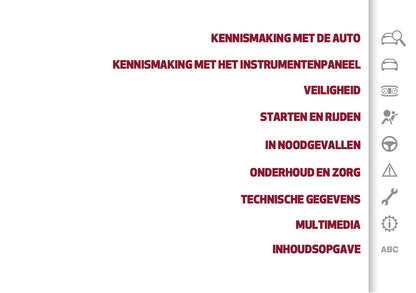 2026 Alfa Romeo Junior Owner's Manual | Dutch