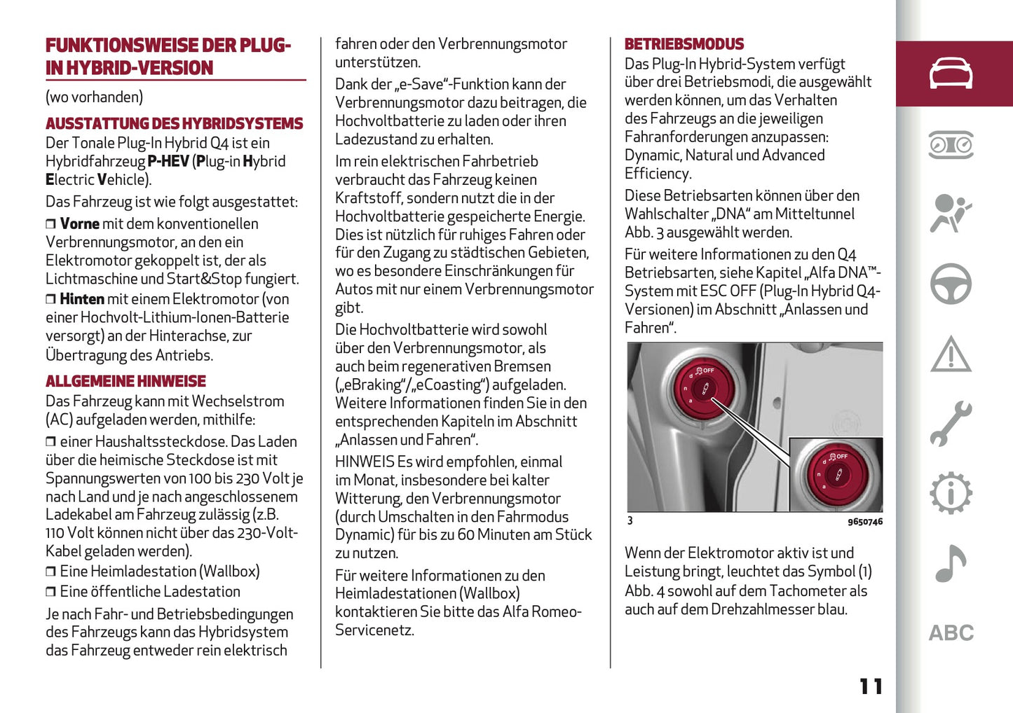 2024-2025 Alfa Romeo Tonale Owner's Manual | German