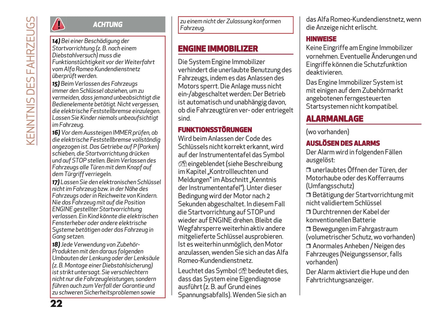 2024-2025 Alfa Romeo Tonale Owner's Manual | German