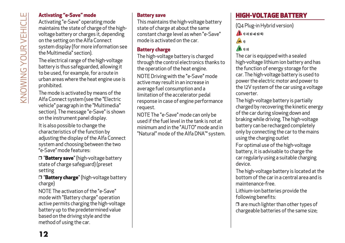 2024-2025 Alfa Romeo Tonale Owner's Manual | English