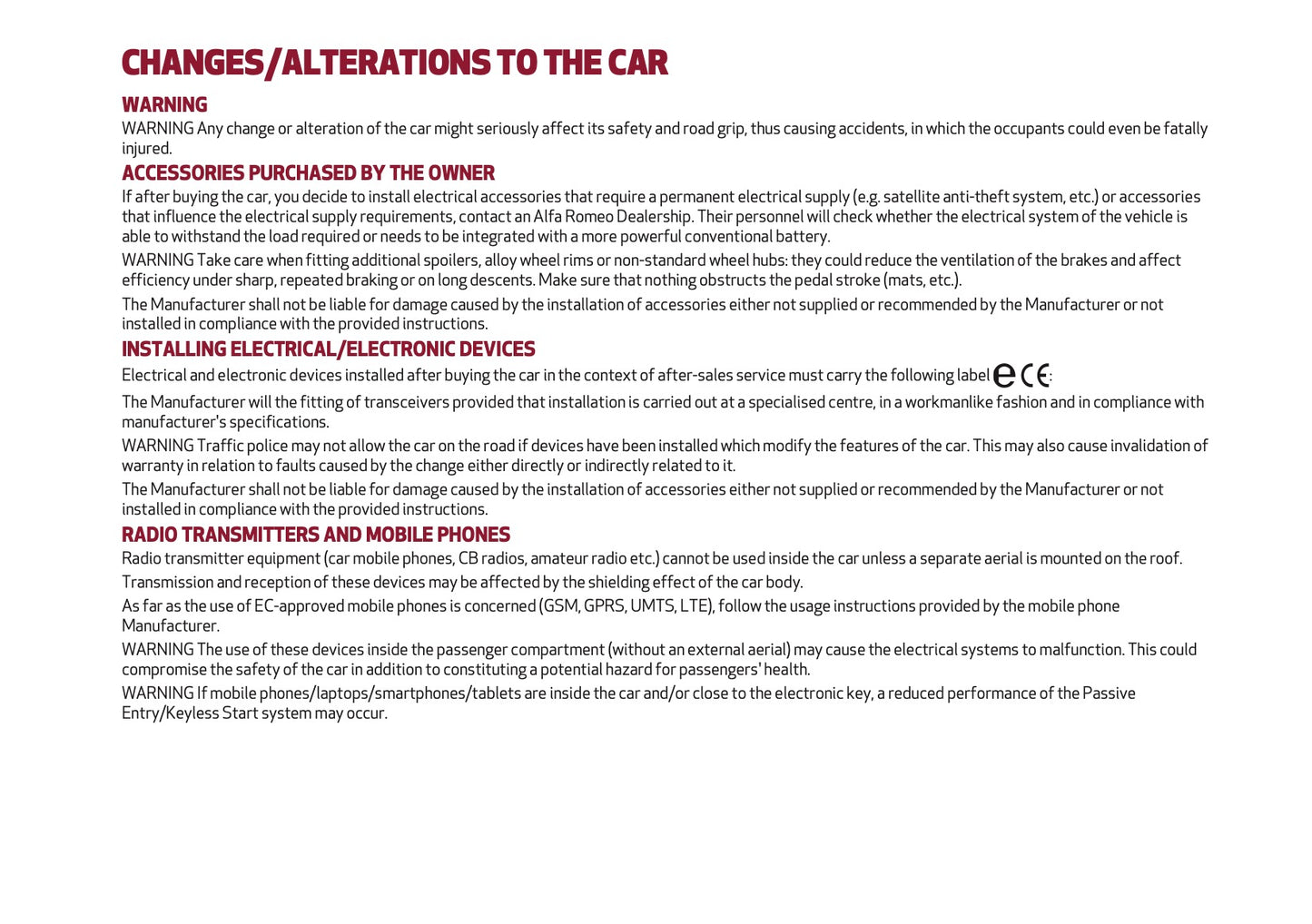 2024-2025 Alfa Romeo Tonale Owner's Manual | English