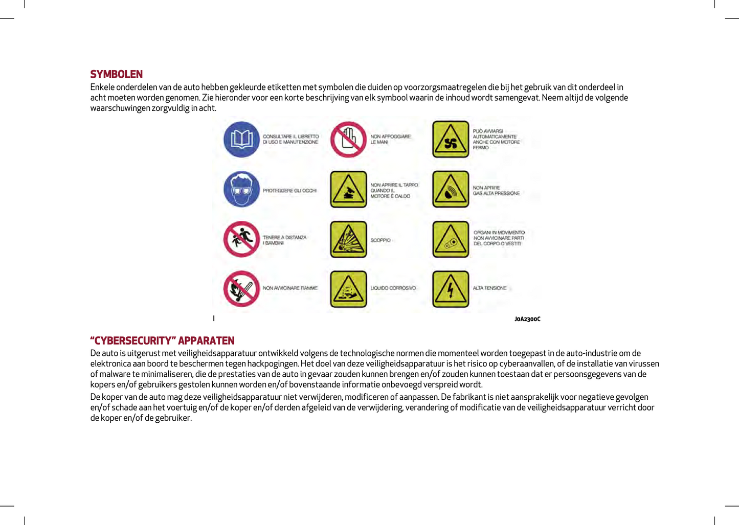 2024 Alfa Romeo Tonale Owner's Manual | Dutch