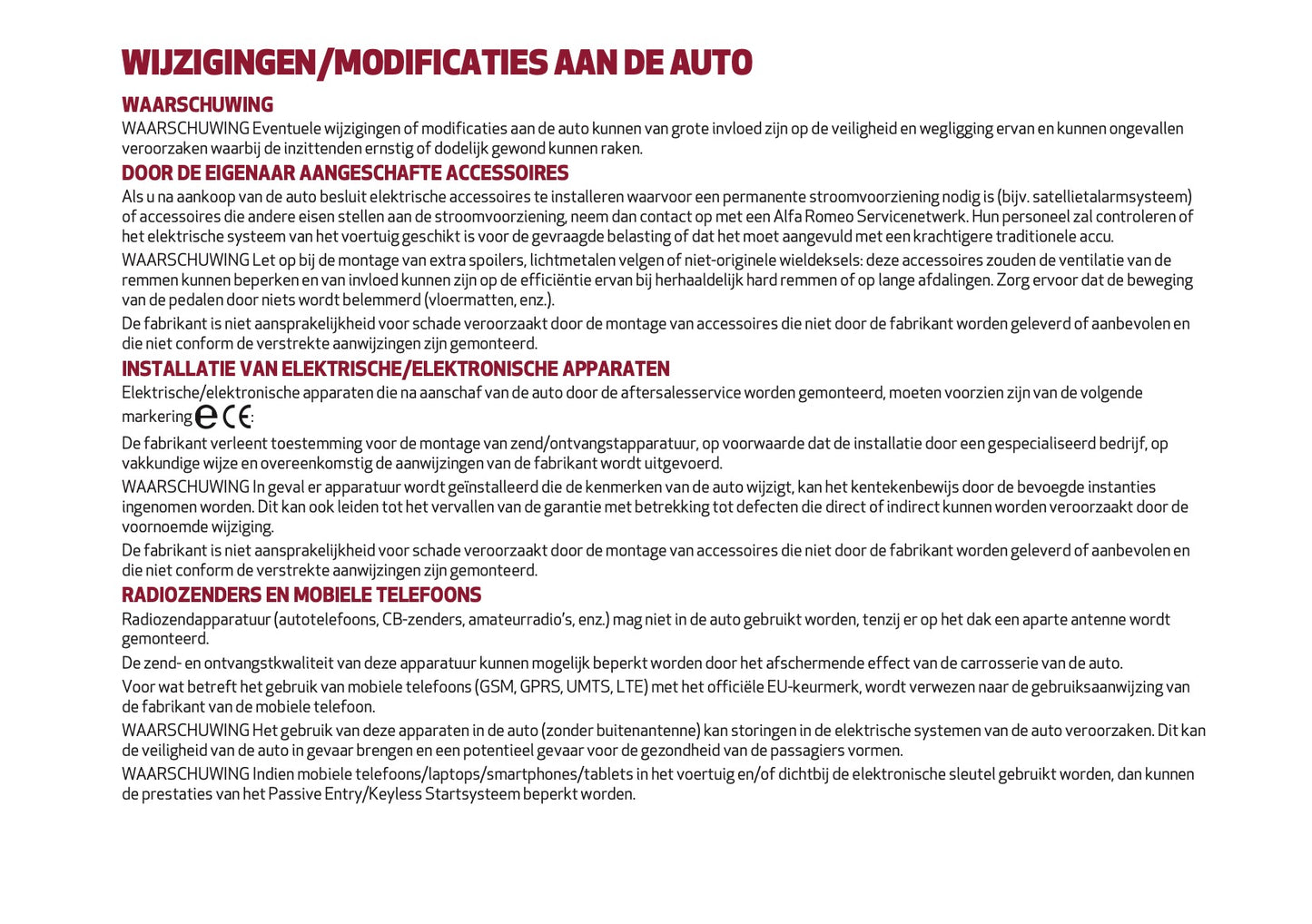 2024-2025 Alfa Romeo Tonale Gebruikershandleiding | Nederlands