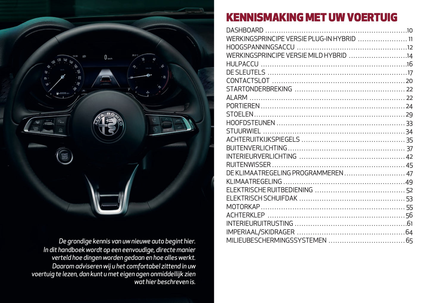 2024-2025 Alfa Romeo Tonale Gebruikershandleiding | Nederlands
