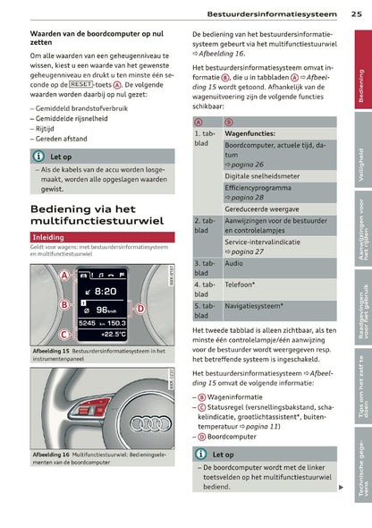 2012 Audi A1 Gebruikershandleiding | Nederlands