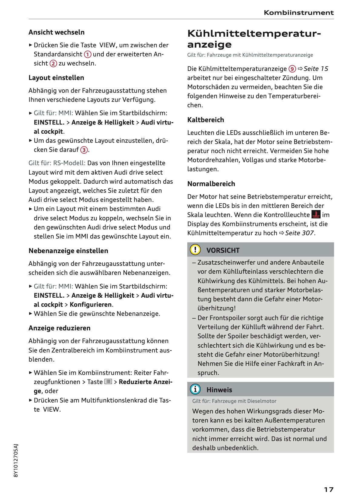 2025-2026 Audi A3 Bedienungsanleitung | Deutsch
