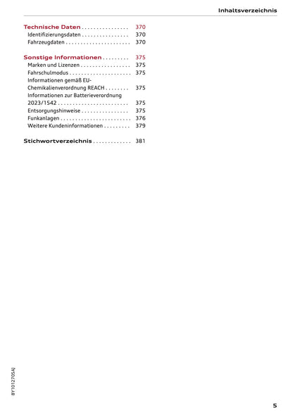 2025-2026 Audi A3 Bedienungsanleitung | Deutsch