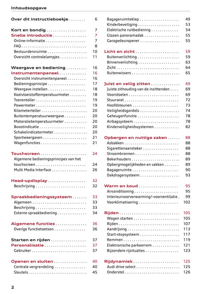 2022 Audi A3 Owner's Manual | Dutch