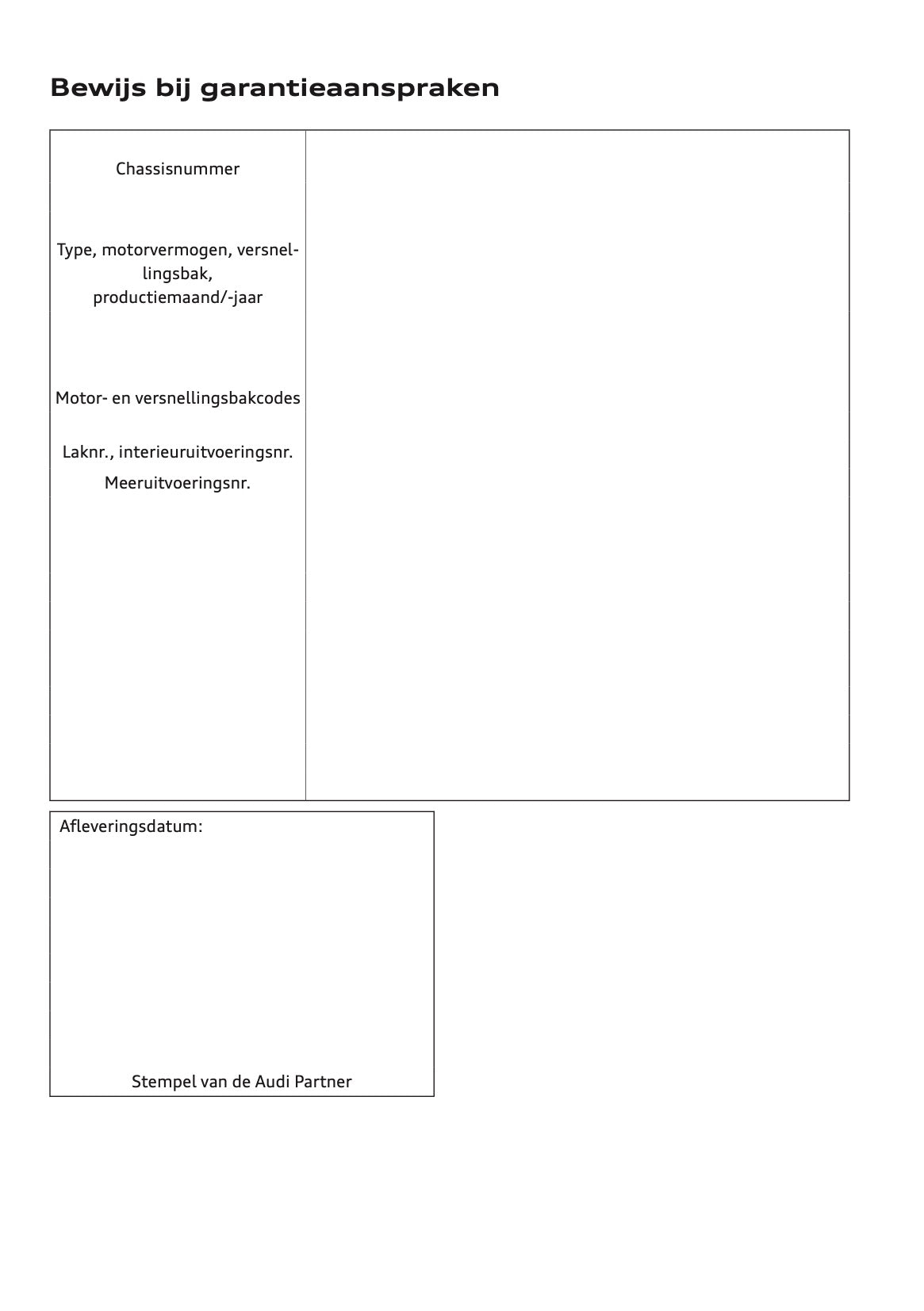 2021-2022 Audi A4 Owner's Manual | Dutch