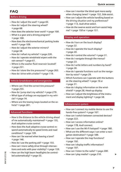 2024 Audi A4 Owner's Manual | English US