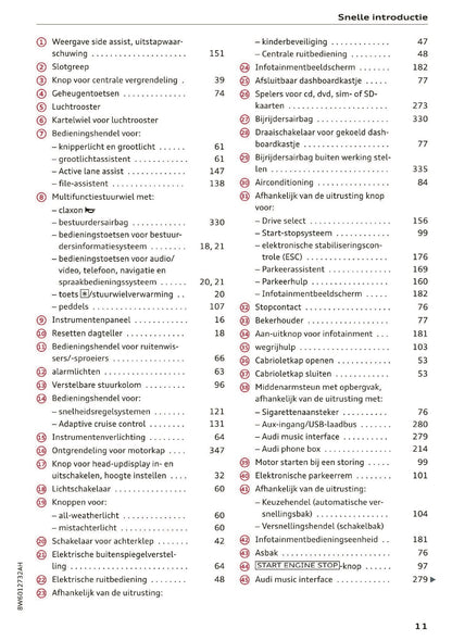 2019 Audi A5 Owner's Manual | Dutch