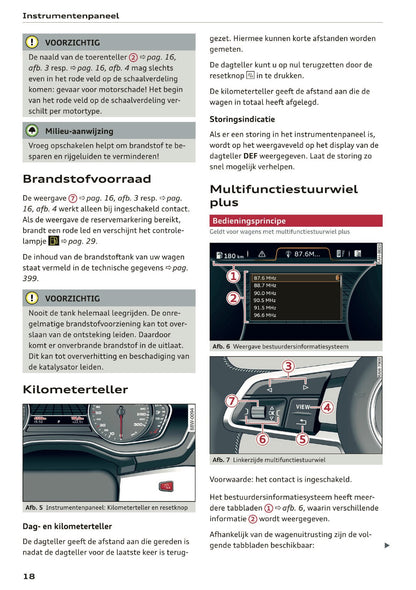 2019 Audi A5 Owner's Manual | Dutch