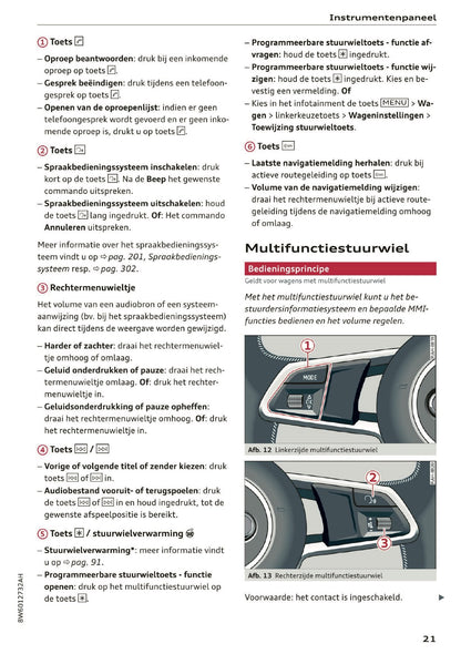 2019 Audi A5 Owner's Manual | Dutch