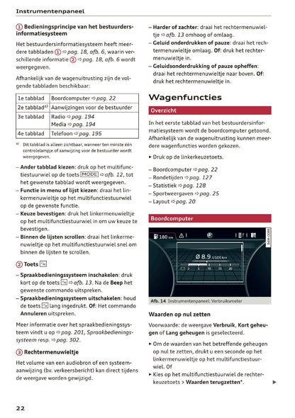 2019 Audi A5 Owner's Manual | Dutch