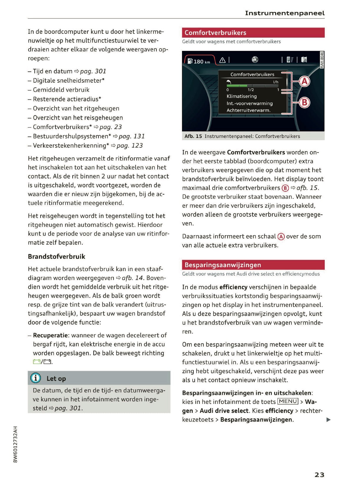 2019 Audi A5 Owner's Manual | Dutch