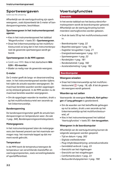 2022-2023 Audi A6 Gebruikershandleiding | Nederlands
