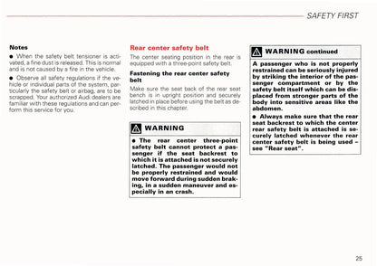 2002 Audi A6 Avant Owner's Manual | English US