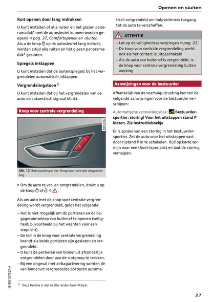 2023-2024 Audi Q2 Owner's Manual | Dutch
