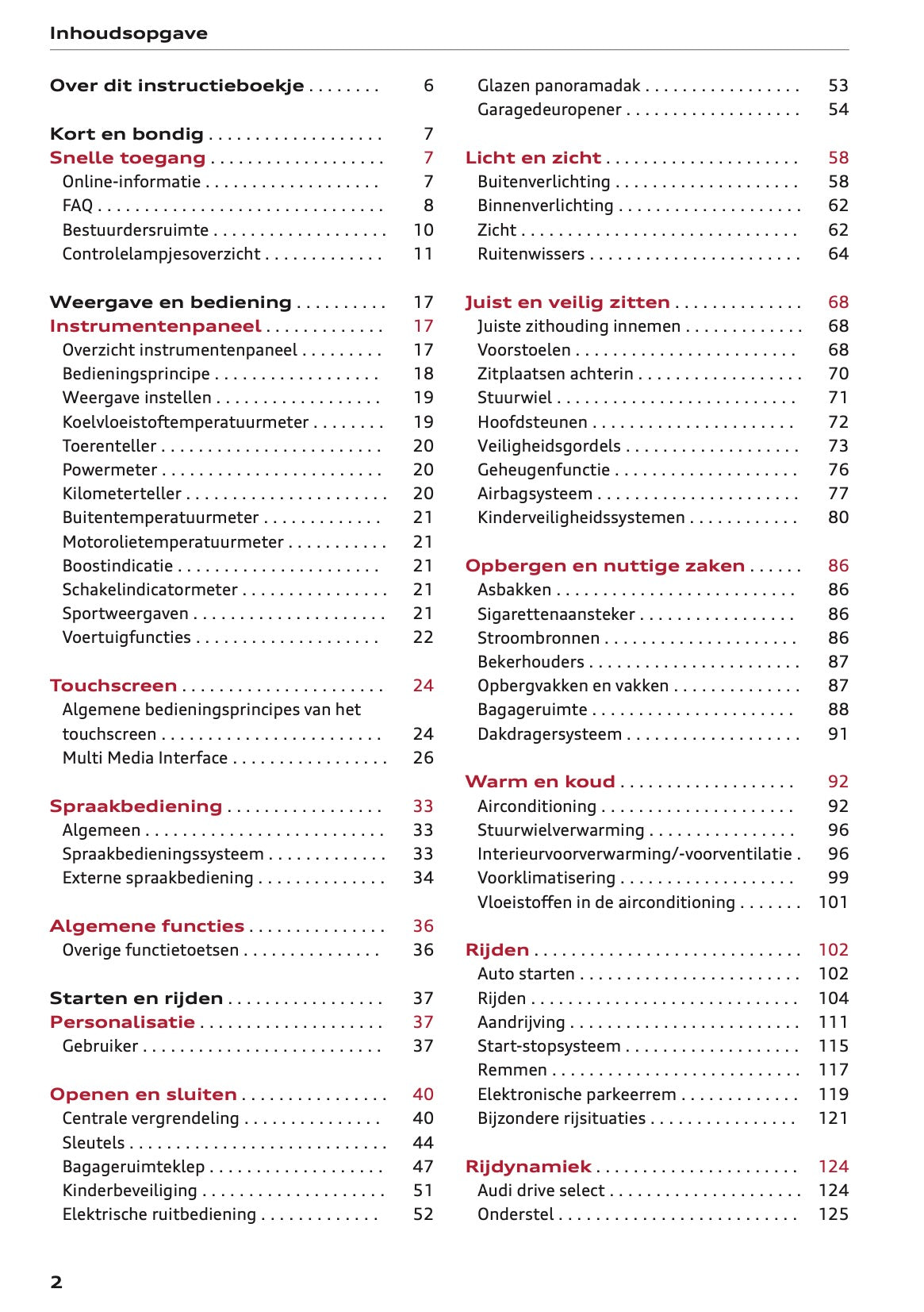 2023-2024 Audi Q3 Gebruikershandleiding | Nederlands