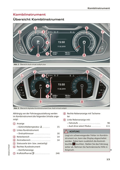 2019-2020 Audi Q3/RS Q3 Owner's Manual | German