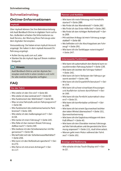 2019-2020 Audi Q3/RS Q3 Owner's Manual | German