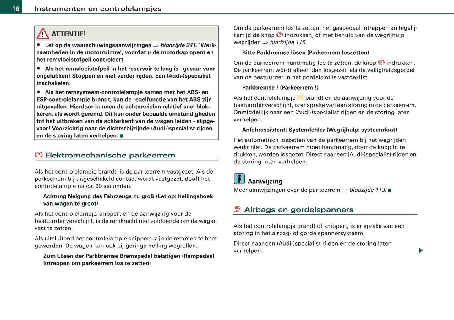 2009 Audi Q5 Gebruikershandleiding | Nederlands