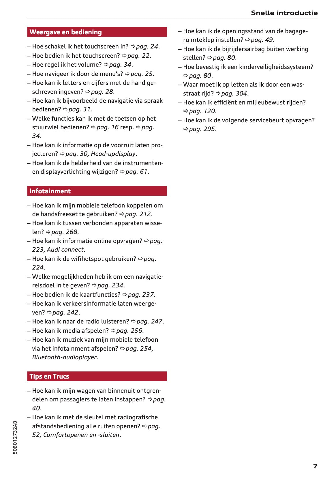2020-2021 Audi Q5 Gebruikershandleiding | Nederlands