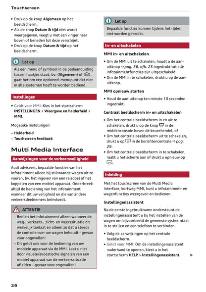 2022 Audi Q5 Owner's Manual | Dutch