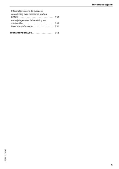 2022 Audi Q5 Owner's Manual | Dutch