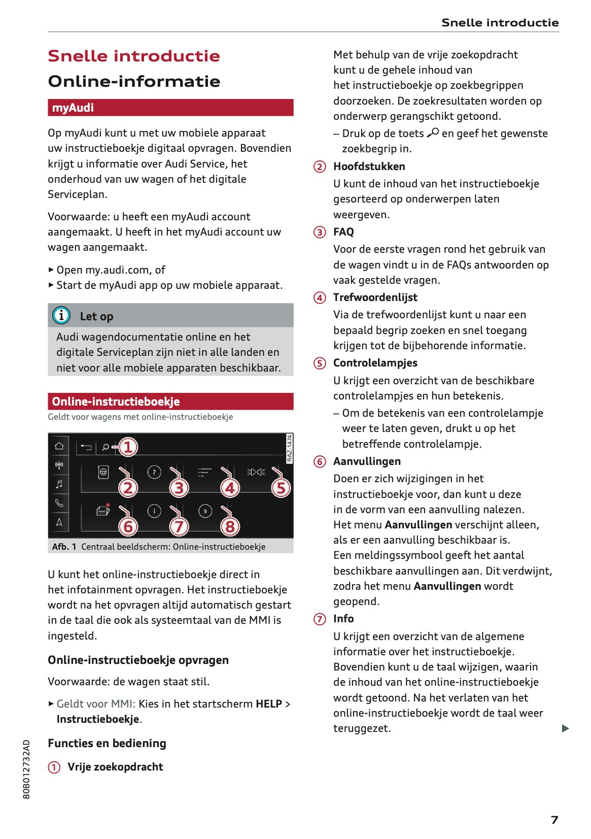 2022 Audi Q5 Owner's Manual | Dutch