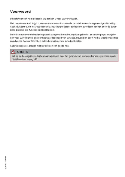 2024 Audi Q7 Owner's Manual | Dutch