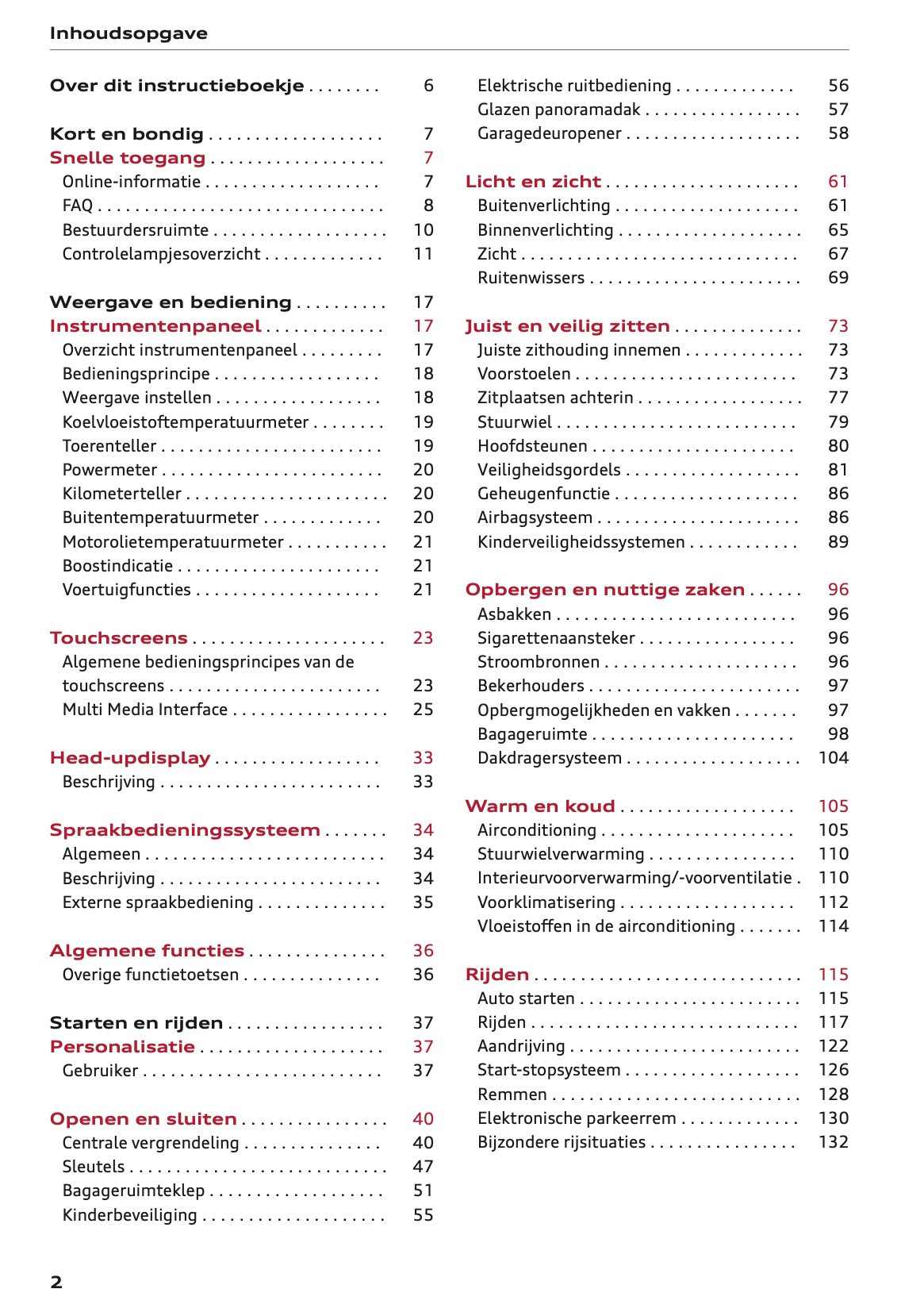 2024 Audi Q7 Owner's Manual | Dutch