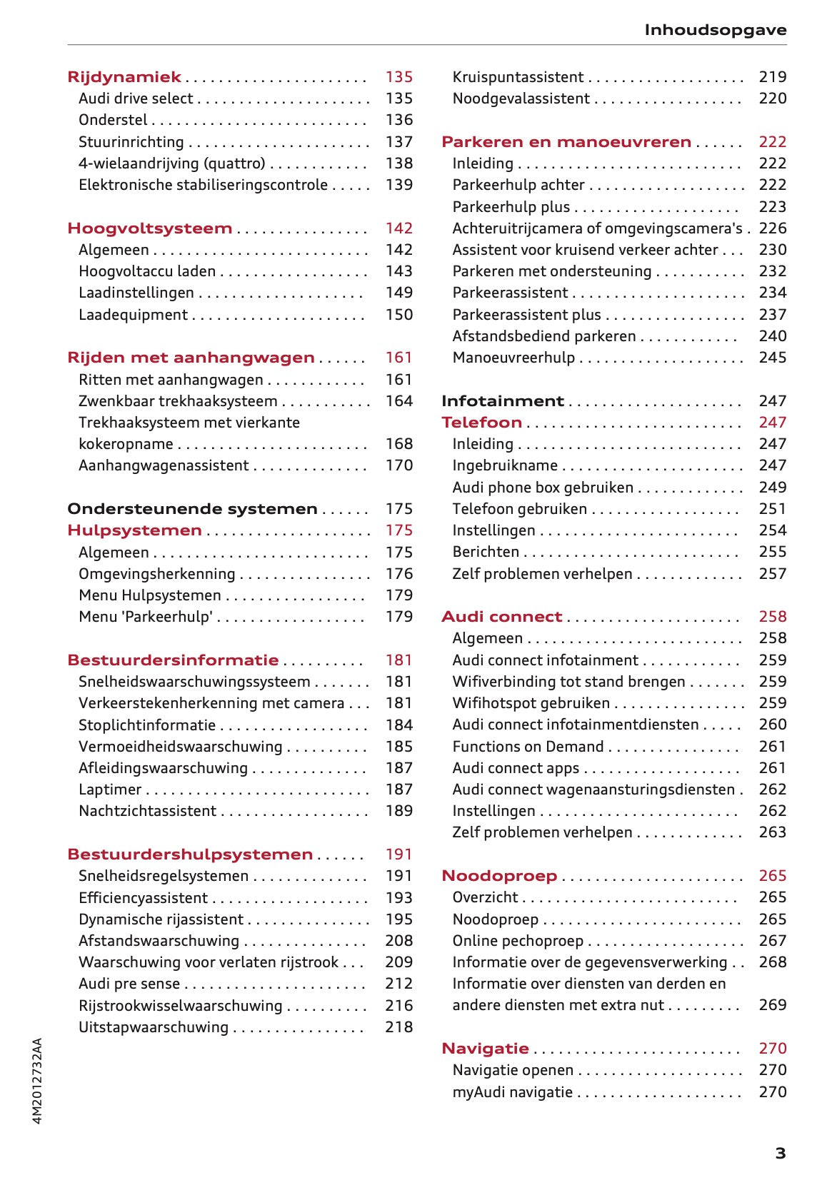 2024 Audi Q7 Owner's Manual | Dutch