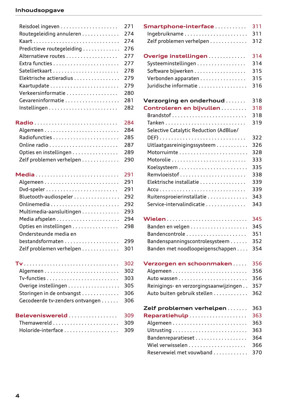 2024 Audi Q7 Owner's Manual | Dutch