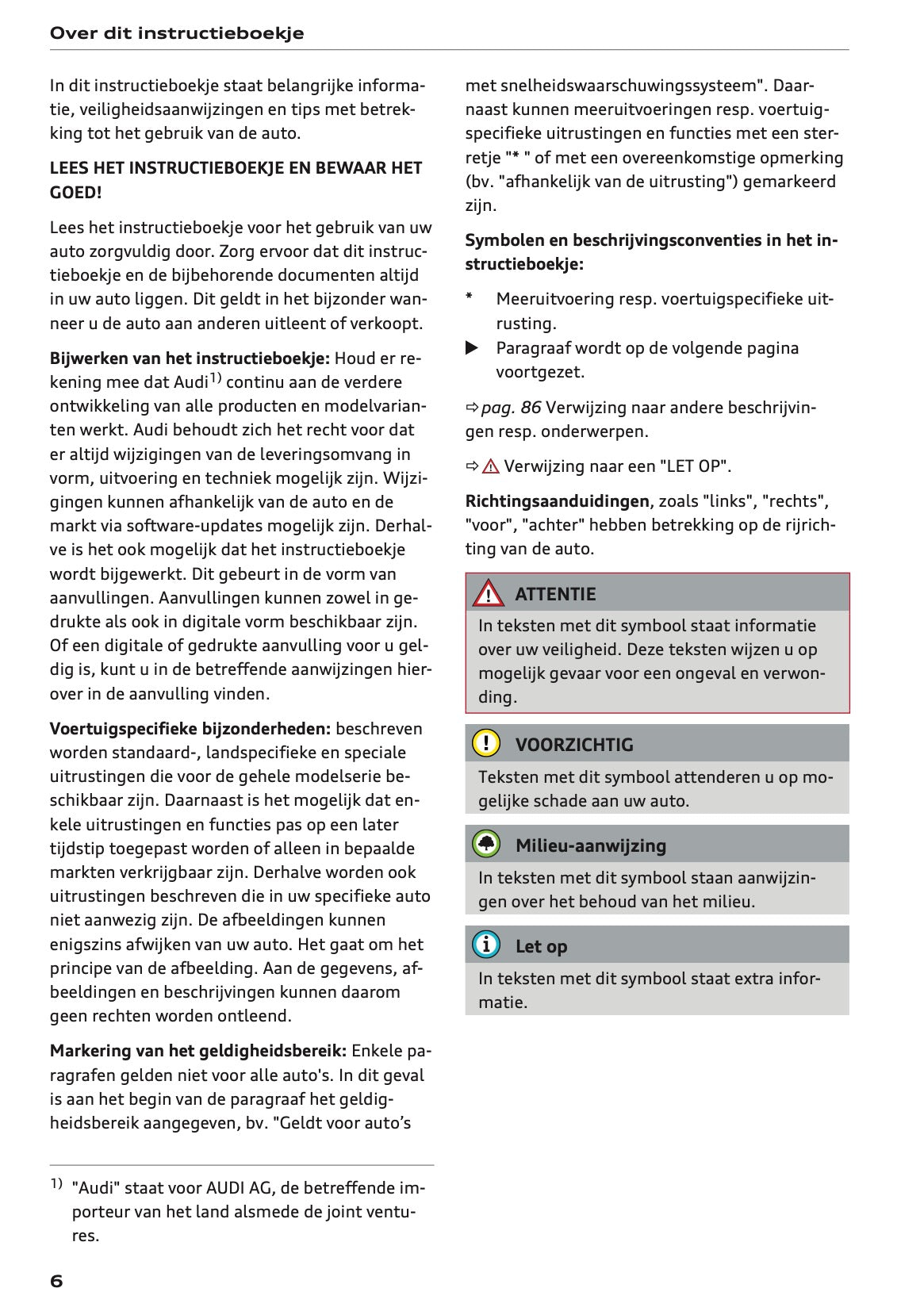 2024 Audi Q7 Owner's Manual | Dutch