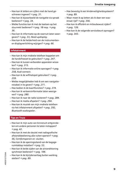2024 Audi Q7 Owner's Manual | Dutch