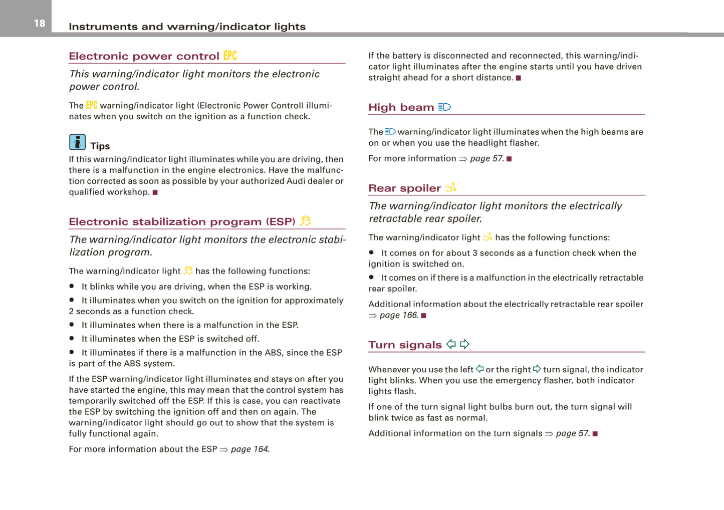 2008 Audi R8 Owner's Manual | English