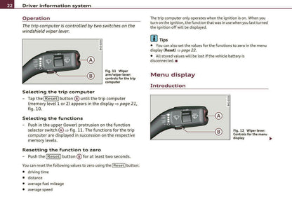 2010 Audi R8 Owner's Manual | English US