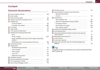 2010 Audi R8 Owner's Manual | English US