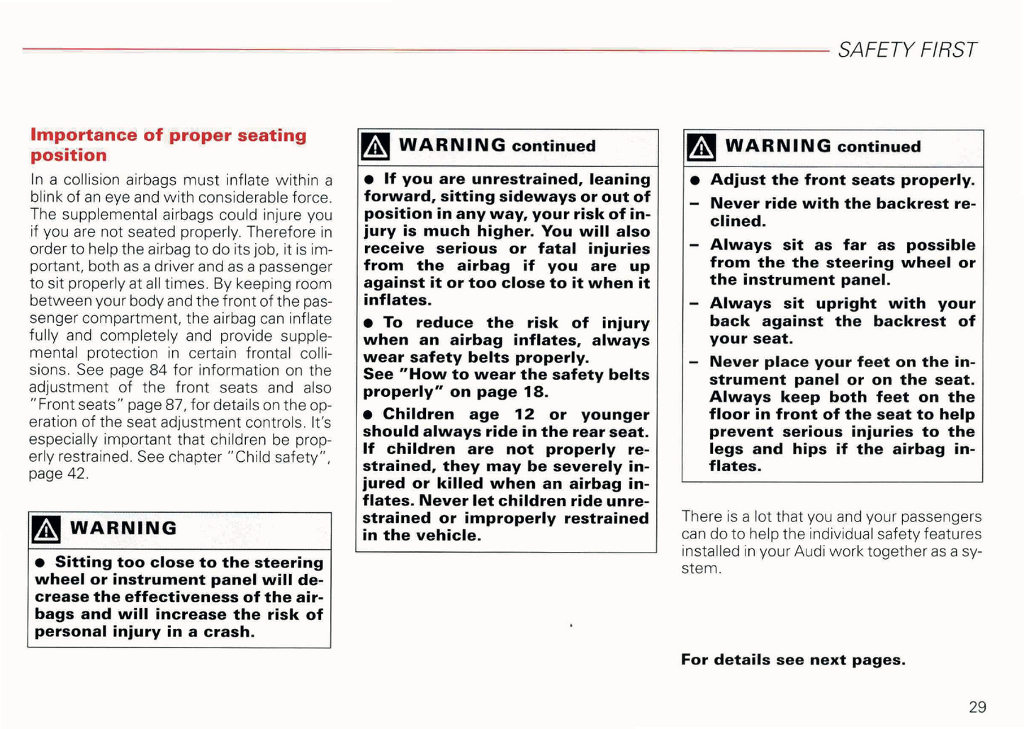 2003 Audi RS 6 Owner's Manual | English