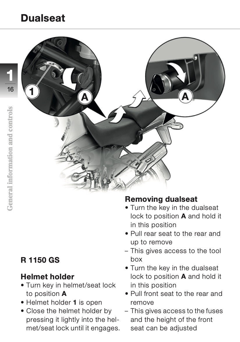 2003 BMW R 1150 GS Owner's Manual | English