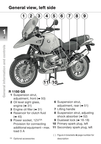 2003 BMW R 1150 GS Owner's Manual | English