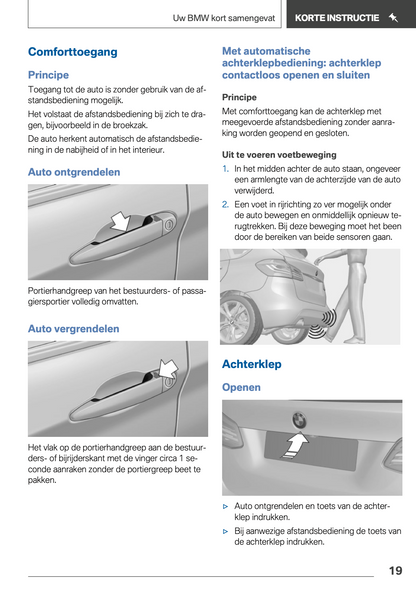 2018-2019 BMW 2 Series Active Tourer Plug-in-Hybrid Owner's Manual | Dutch